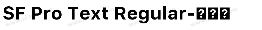 SF Pro Text Regular字体转换